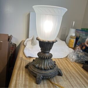 Victorian Clawfoot Torchiere Table Lamp 12" High